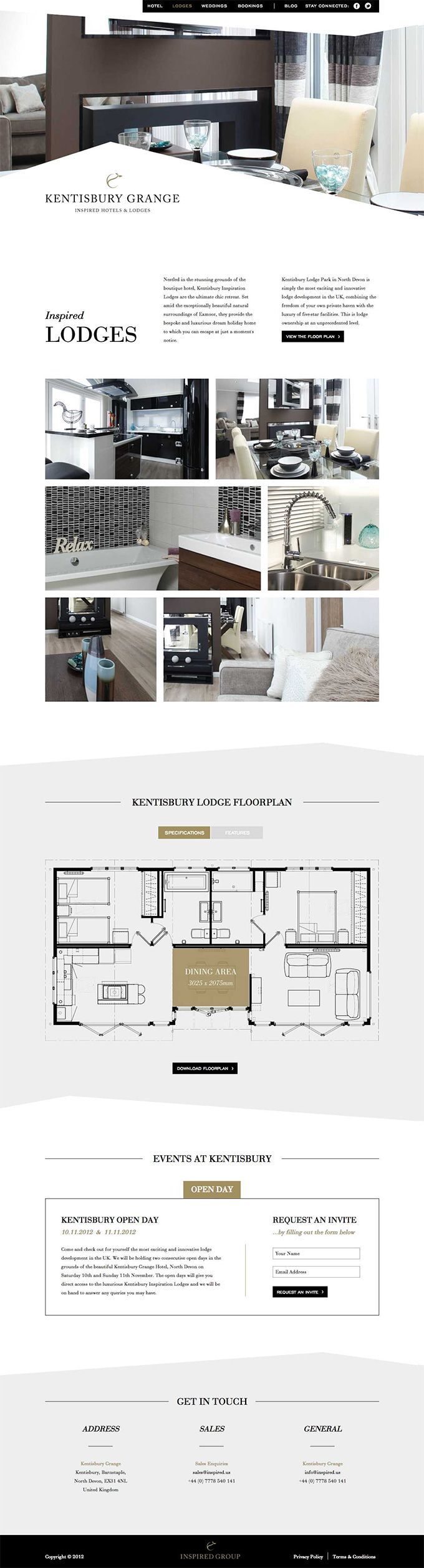 More elegant looking real estate website. #webdesign by www.BlickeDeeler.de